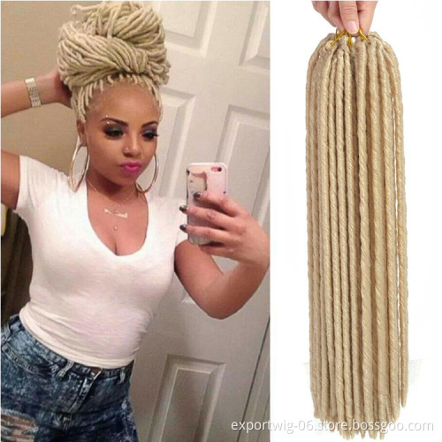 Faux locs crochet hair straight gypsy Afro Hairstyle Synthetic Hair Weft Nu Locs silky straight Locs Hair Extension dreadlocs